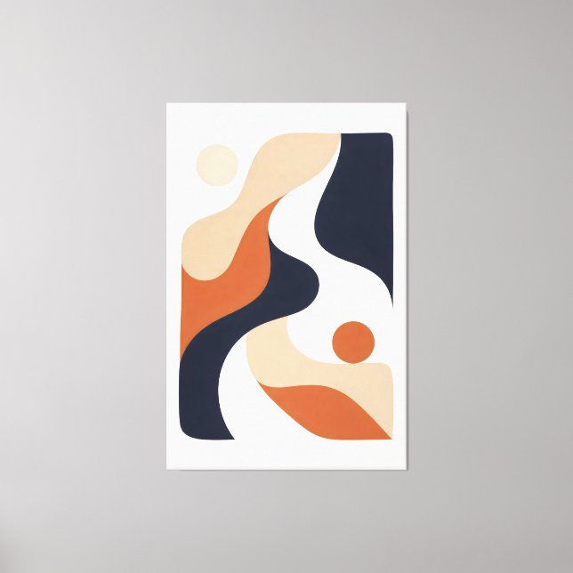 Where the Line Softens Canvas Print (Front)