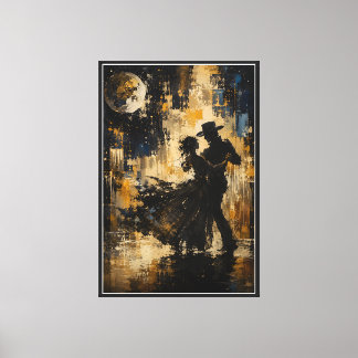 Where the Night Learned to Dance Contemporary Art Canvas Print