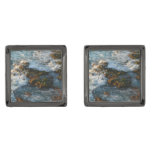 Where the Ocean Meets the Rocks Cufflinks