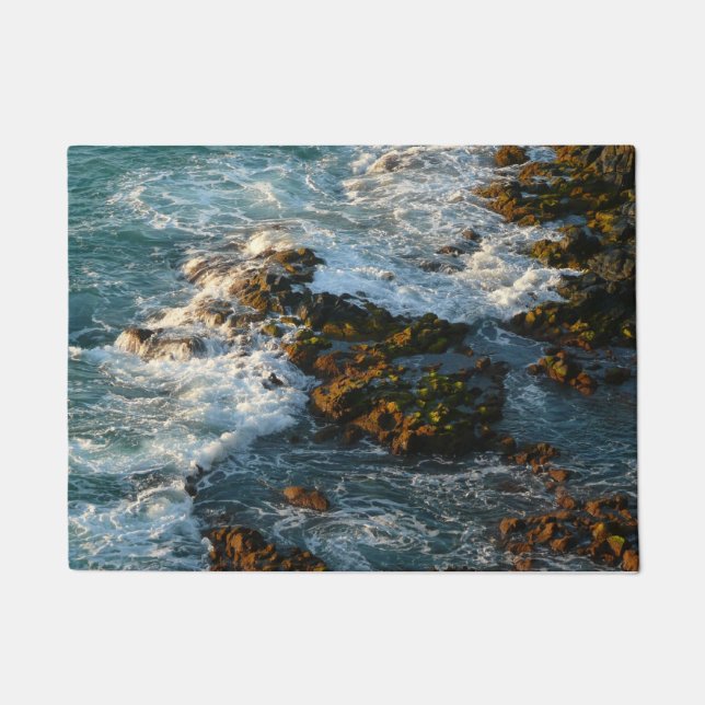 Where the Ocean Meets the Rocks Doormat (Front)