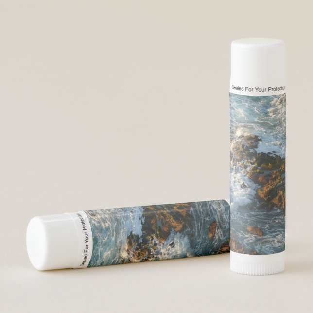 Where the Ocean Meets the Rocks Lip Balm (Front)