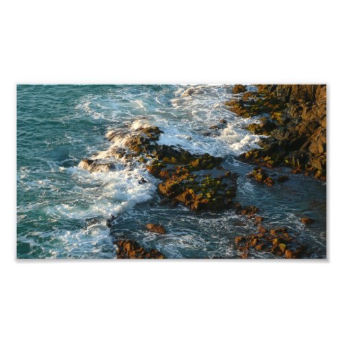 Where the Ocean Meets the Rocks Photo Print