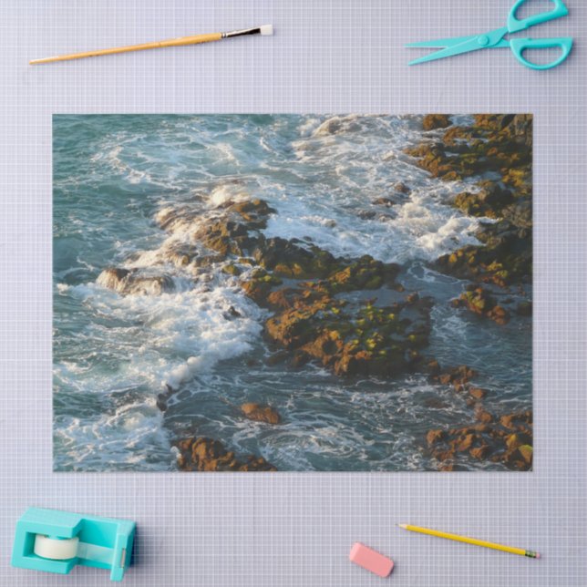 Where the Ocean Meets the Rocks Tissue Paper (Craft)