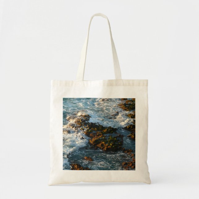 Where the Ocean Meets the Rocks Tote Bag (Front)