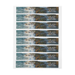 Where the Ocean Meets the Rocks Wrap Around Label