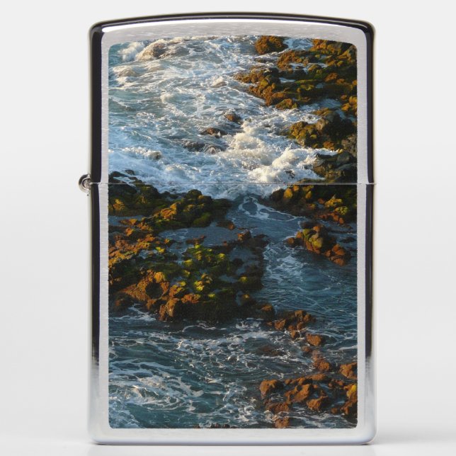 Where the Ocean Meets the Rocks Zippo Lighter (Front)