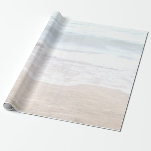Where the ocean meets the shore wrapping paper