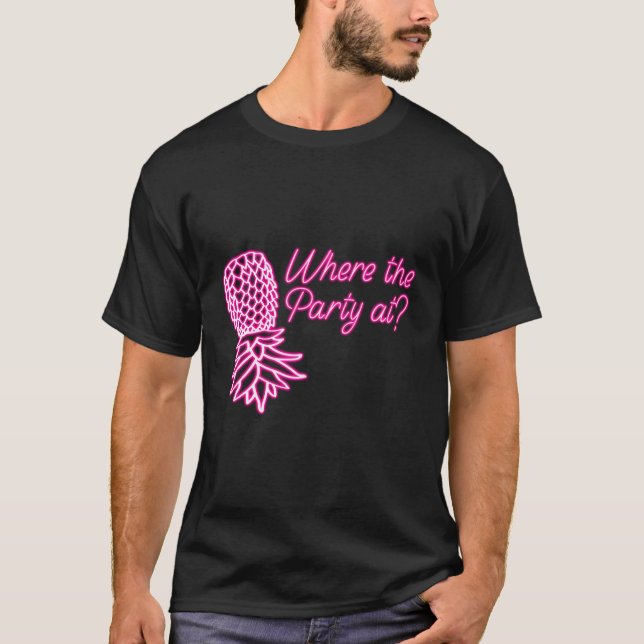 Where The Py At Swinger Eapple Symbol T-Shirt (Front)