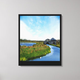 Where the River Ends Canvas Print