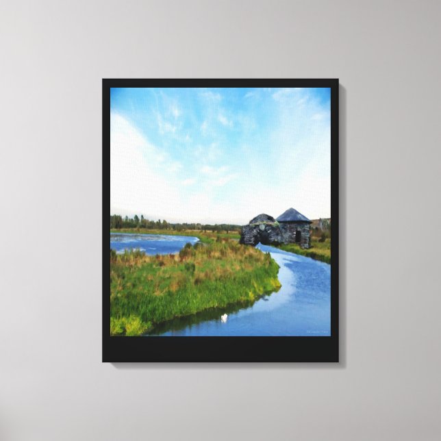 Where the River Ends Canvas Print (Front)