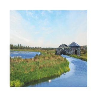 Where the River Ends Metal Print