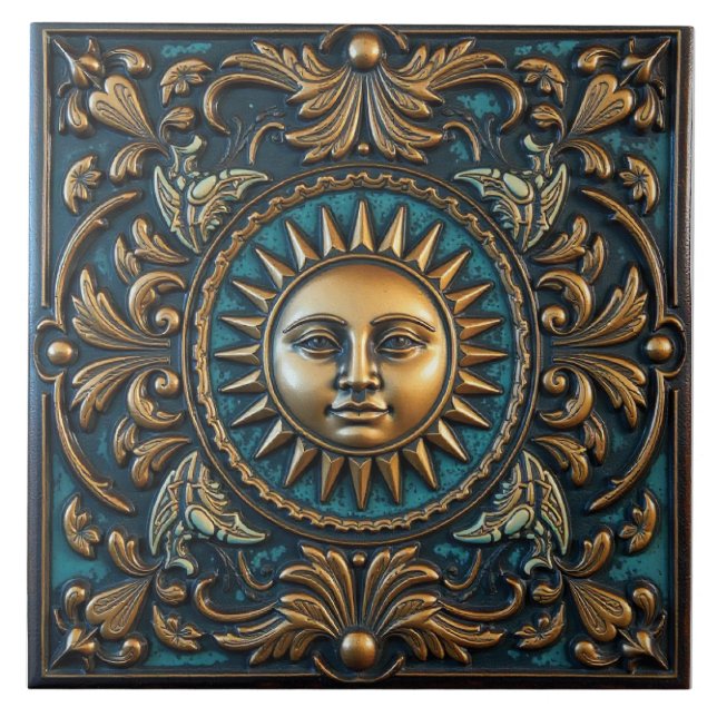 Where the Sun Dwells Ceramic Tile (Front)