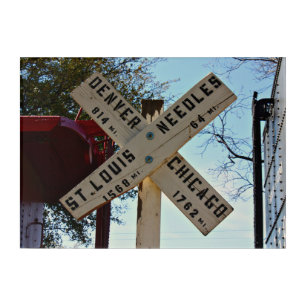 Where the Tracks Lead Acrylic Print