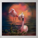 Where The Wild Flamingo Grow Poster/Print Poster