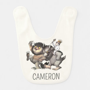 Where the Wild Things   Add Your Name Baby Bib