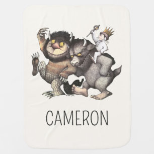Where the Wild Things Add Your Name Baby Blanket
