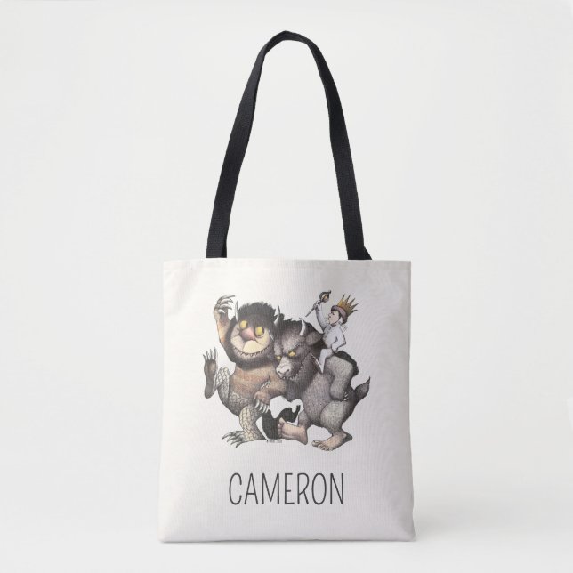 Where the Wild Things | Add Your Name Tote Bag (Front)