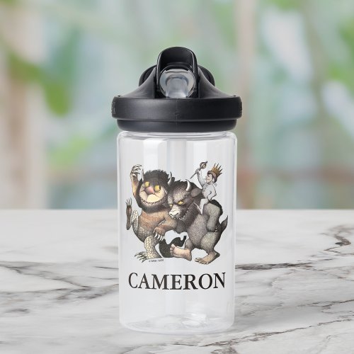 Where the Wild Things  Add Your Name Water Bottle