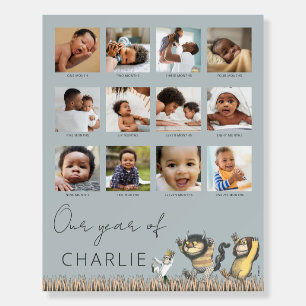 Where the Wild Things Are - 12 Month Photo Collage Foam Board