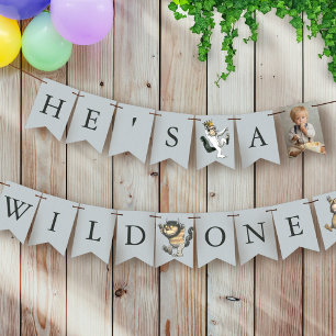 Where the Wild Things Are 1st Birthday Bunting Flags