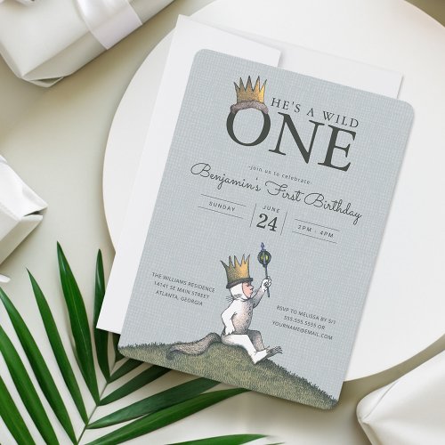 Where the Wild Things Are 1st Birthday Invitation
