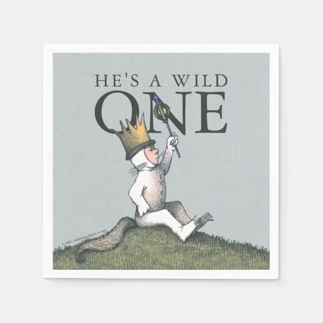 Where the Wild Things Are 1st Birthday Napkins (Front)