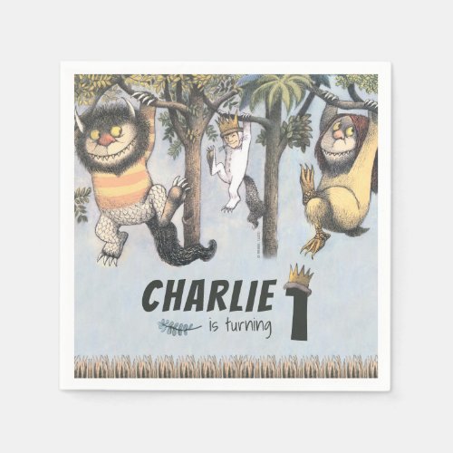 Where the Wild Things Are 1st Birthday Napkins