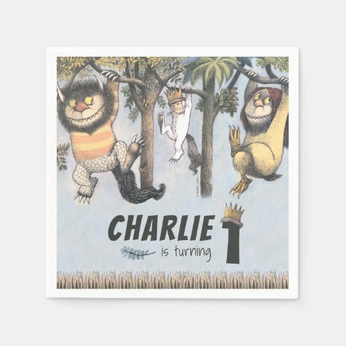 Where the Wild Things Are 1st Birthday  Napkins