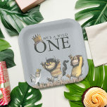 Where the Wild Things Are 1st Birthday Paper Plates<br><div class="desc">Celebrate your child's Birthday with these sweet paper plates featuring Max from the children's book,  "Where the Wild things Are."</div>