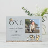 Where the Wild Things Are 1st Birthday - Photo Invitation (Standing Front)