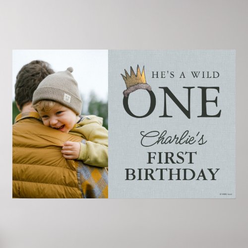 Where the Wild Things Are 1st Birthday Poster