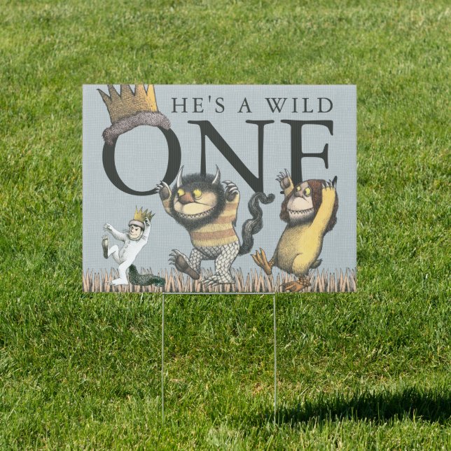 Where the Wild Things Are 1st Birthday Sign (Insitu)