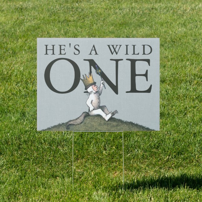 Where the Wild Things Are 1st Birthday Sign (Insitu)
