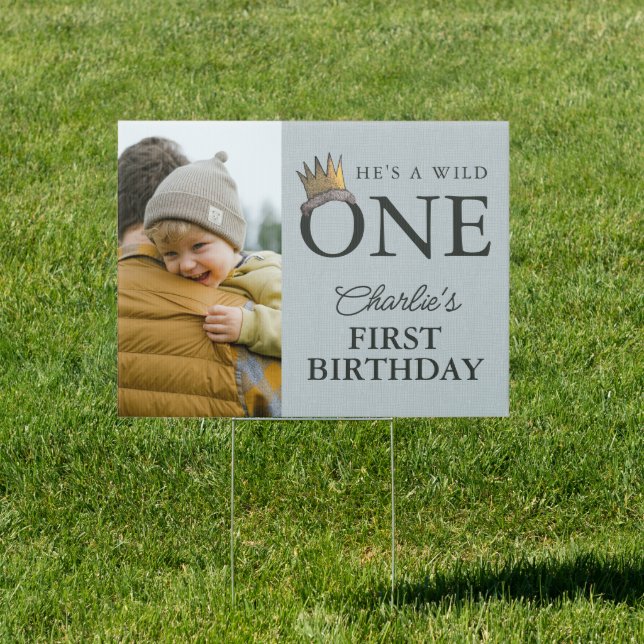 Where the Wild Things Are 1st Birthday Sign (Insitu)