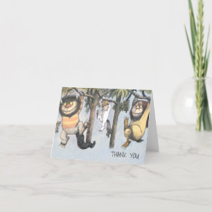 Where the Wild Things Are 1st Birthday Thank You Card