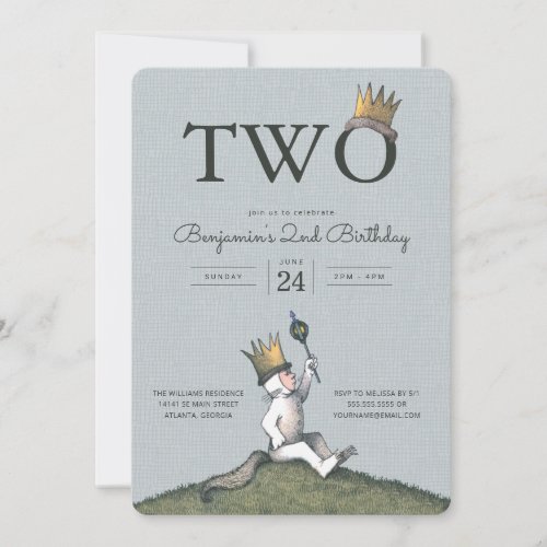 Where the Wild Things Are 2nd Birthday Invitation