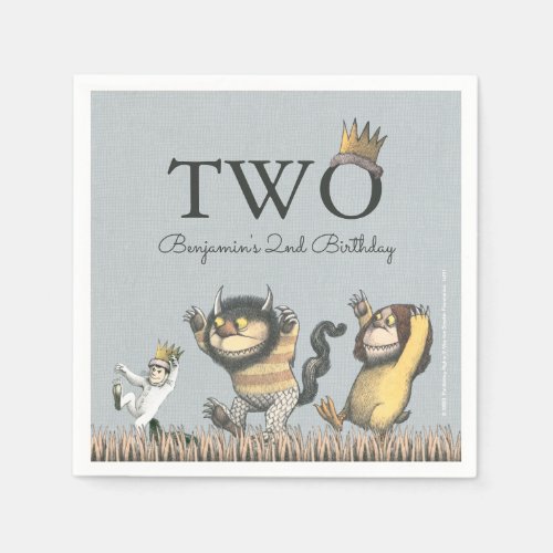 Where the Wild Things Are 2nd Birthday Napkins