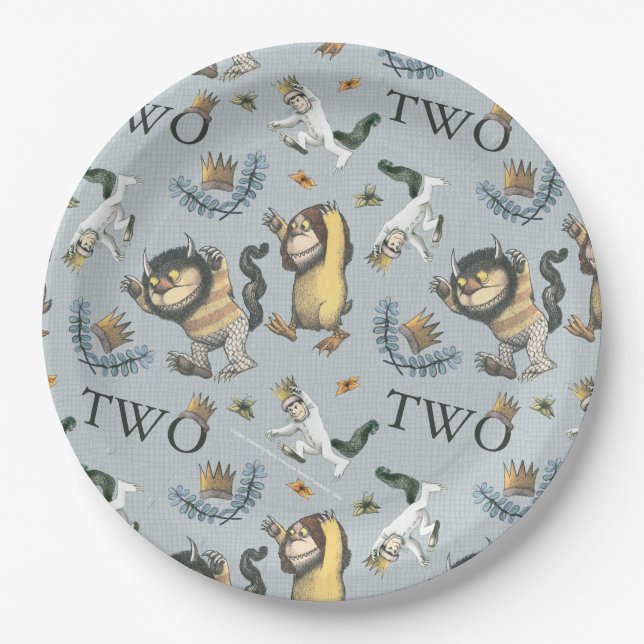 Where the Wild Things Are 2nd Birthday Paper Plates (Front)