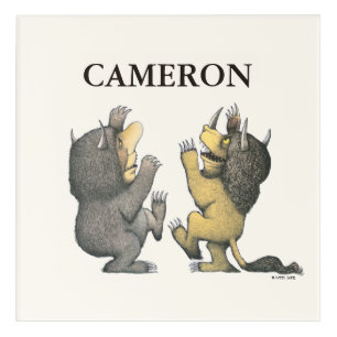 Where the Wild Things Are Add Your Name Acrylic Print