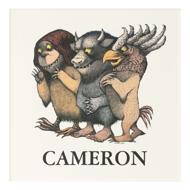 Where the Wild Things Are | Add Your Name Acrylic Print (Front)