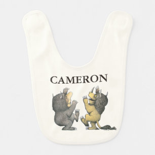 Where the Wild Things Are   Add Your Name Baby Bib