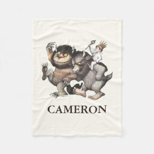 Where the Wild Things Are   Add Your Name Fleece Blanket