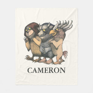Where the Wild Things Are Add Your Name Fleece Blanket