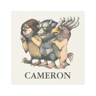 Where the Wild Things Are   Add Your Name Metal Print