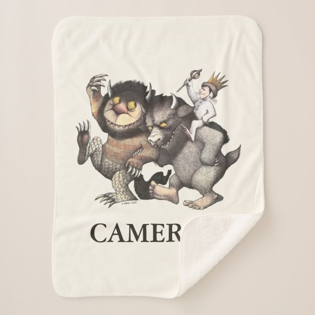 Where the Wild Things Are | Add Your Name Sherpa Blanket (Front)