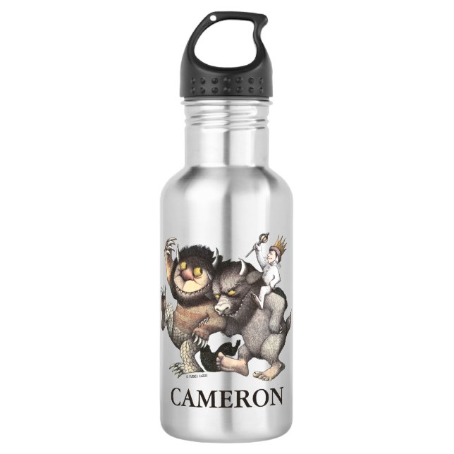 Where the Wild Things Are | Add Your Name Stainless Steel Water Bottle (Front)