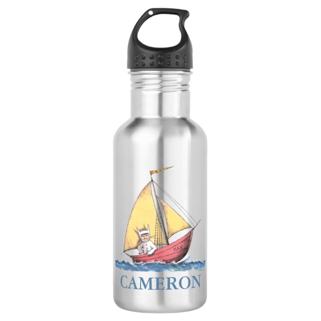 Where the Wild Things Are | Add Your Name Stainless Steel Water Bottle (Front)