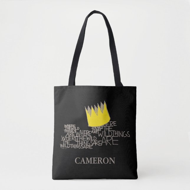 Where the Wild Things Are | Add Your Name Tote Bag (Front)