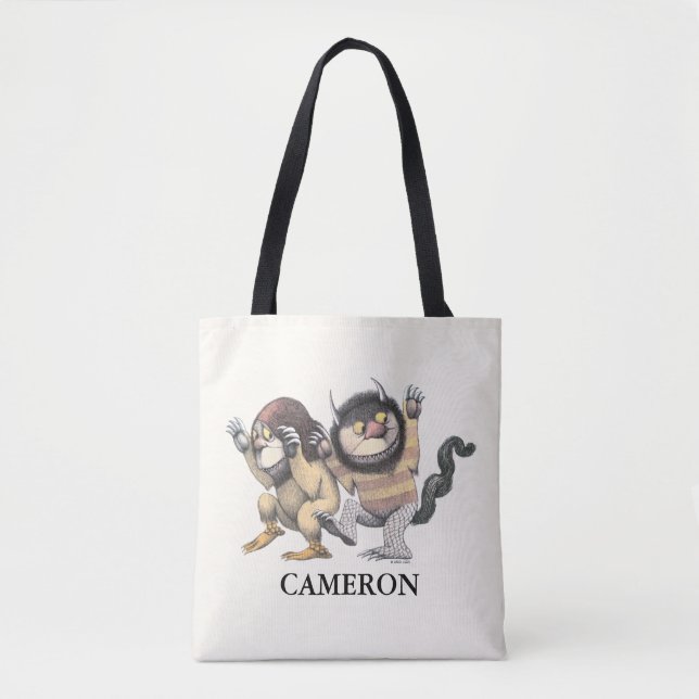 Where the Wild Things Are | Add Your Name Tote Bag (Front)