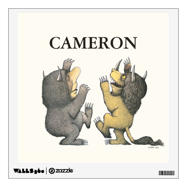 Where the Wild Things Are | Add Your Name Wall Decal (Front)